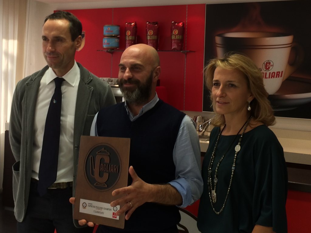 Angelo Gregio, vincitore Espresso Italiano Champion presso Caffè Cagliari, Modena